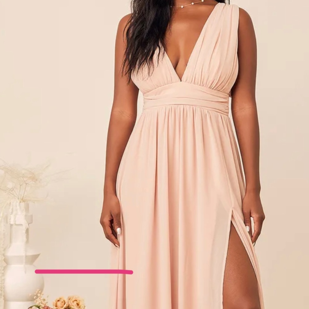 Lulus Blush Bridesmaid Dress - WORN ONCE!